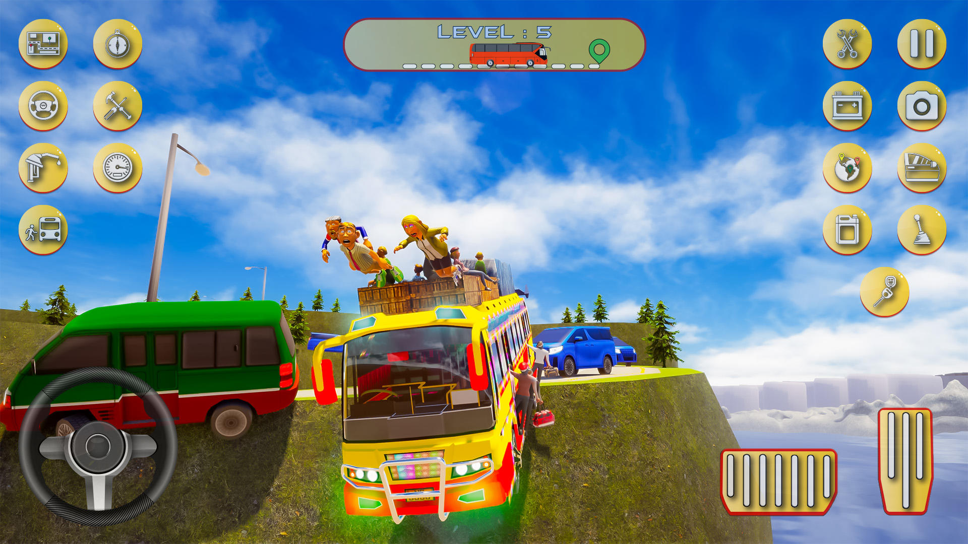 Screenshot 2 of Indian Bus Uphill Bus Games 3D 