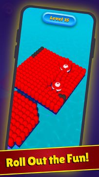 Paint Bubble Rolling Game Game Screenshot