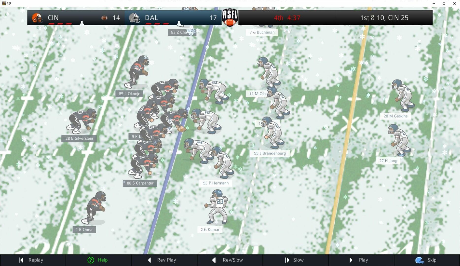 Pro Strategy Football 2025 Game Screenshot