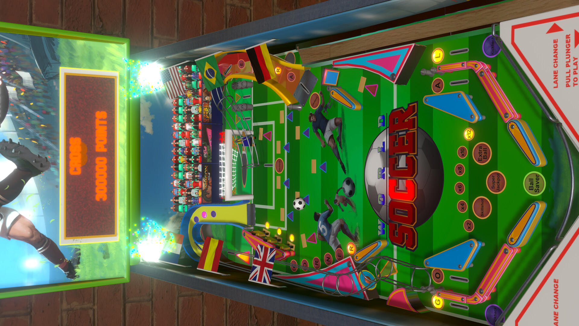 Скриншот игры World Soccer Pinball