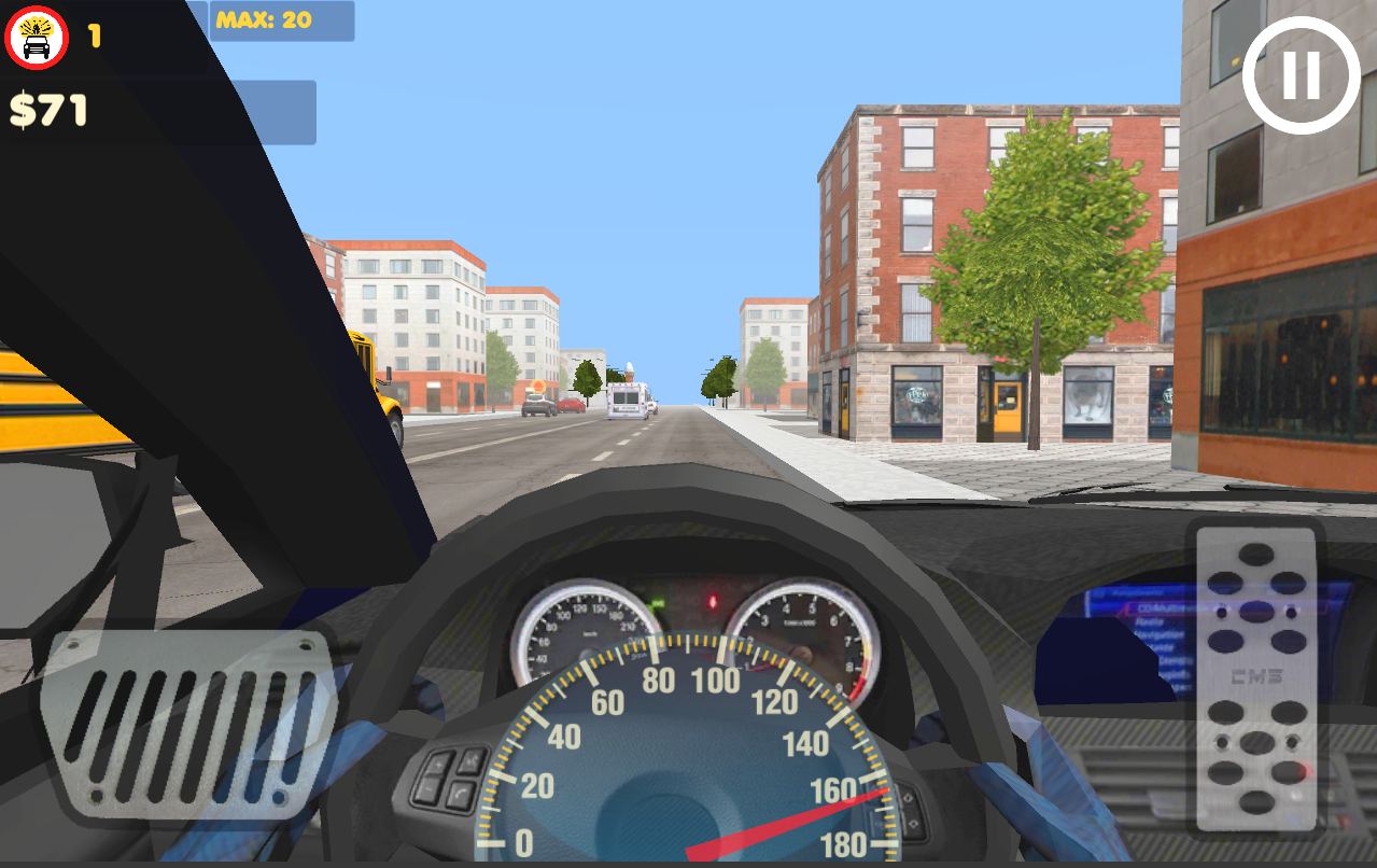 Police In Car Game Screenshot
