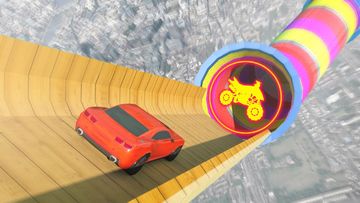 Mega Ramp Transform Racing: Transformer Games Game Screenshot