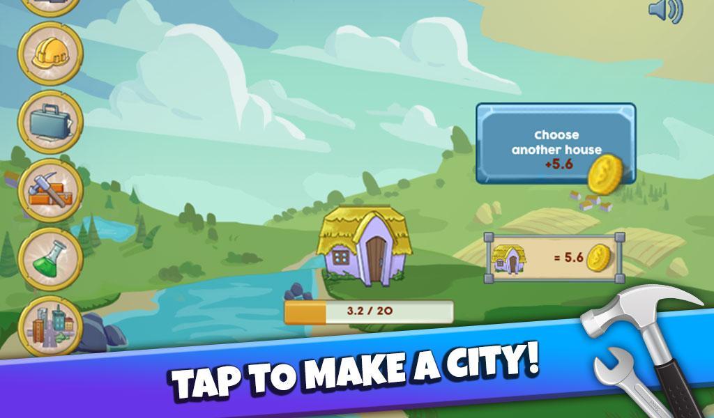 Cuplikan Layar Game Make a City Idle Tycoon - Urban Builder Free