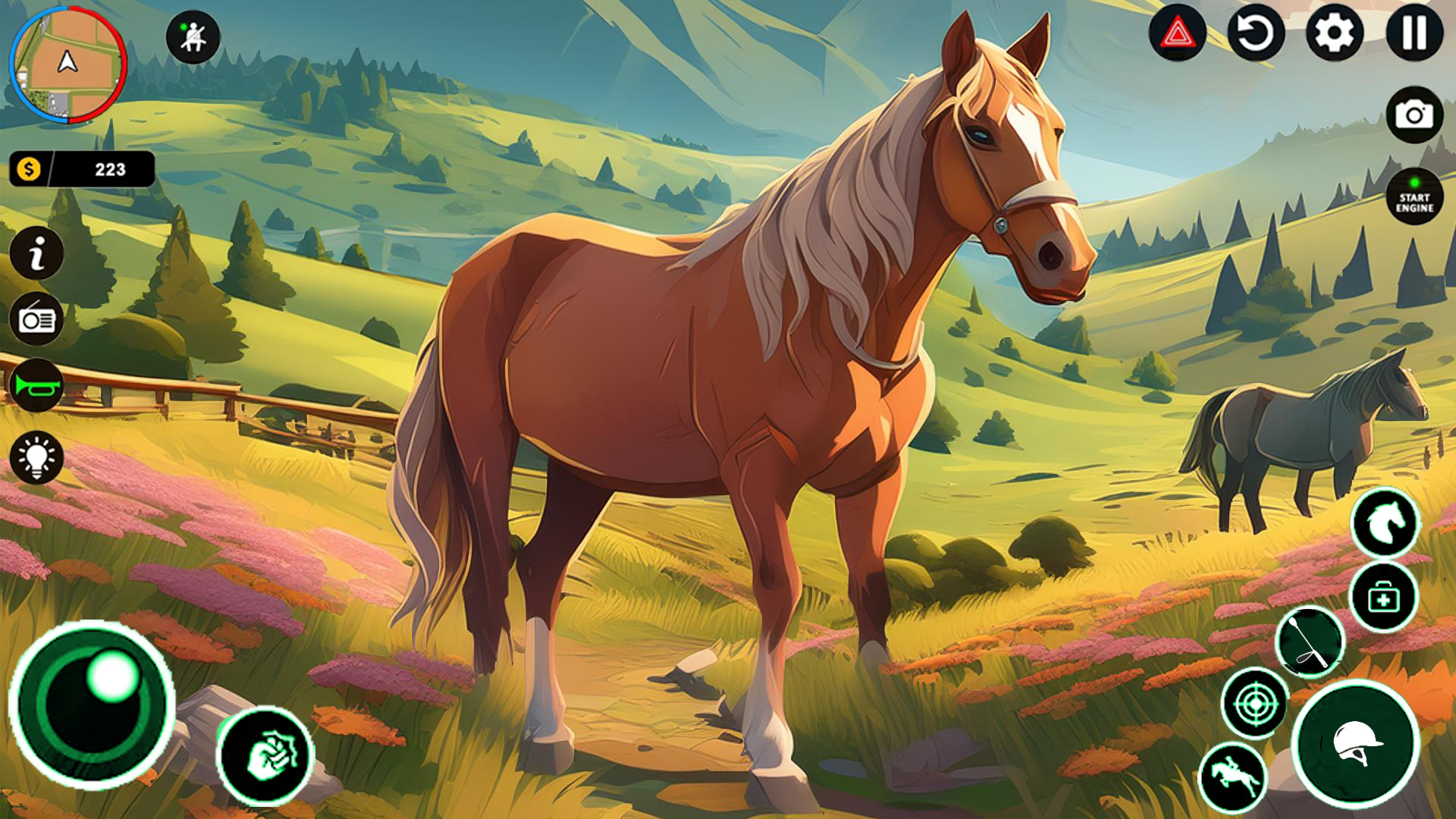 Virtual Horse Riding Farm 3d Game Screenshot