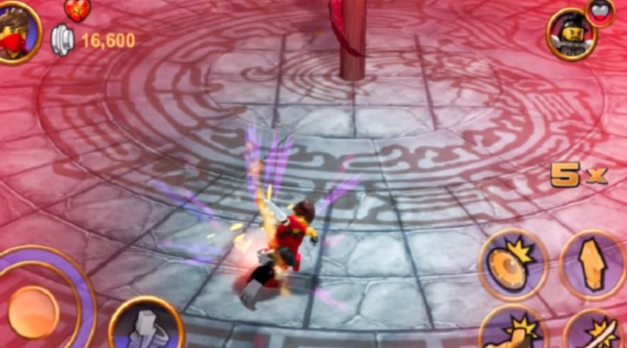 Screenshot of gameplay for ninjago tournament skybound