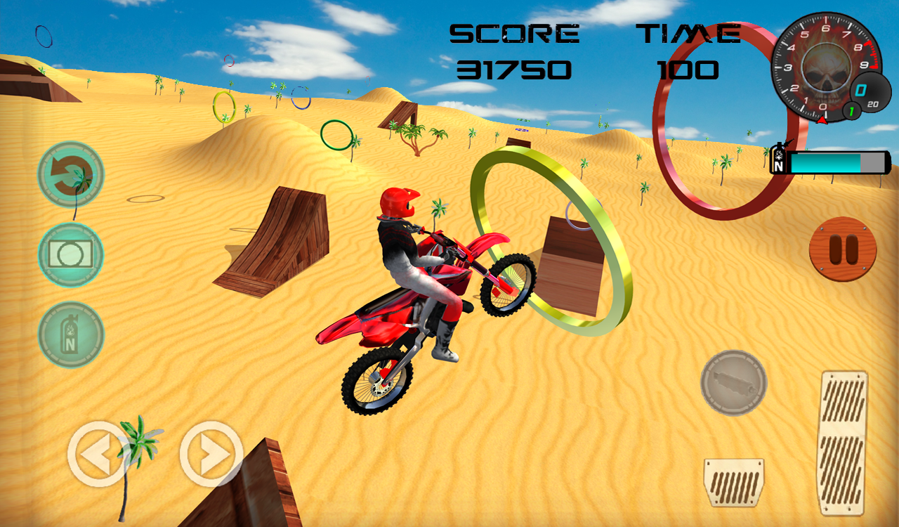 Screenshot 1 of 賽車摩託海灘跳躍遊戲 1.2