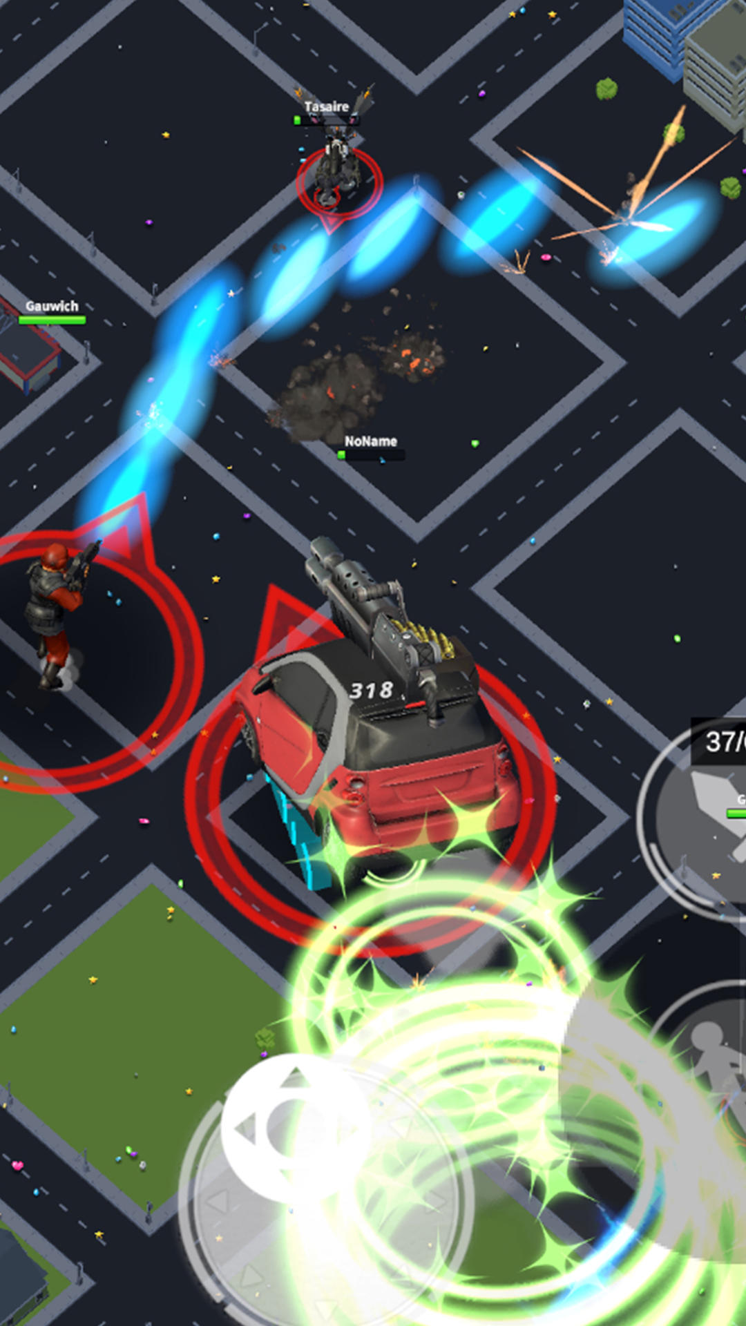 Battle Cars vs Monsters War.io Game Screenshot