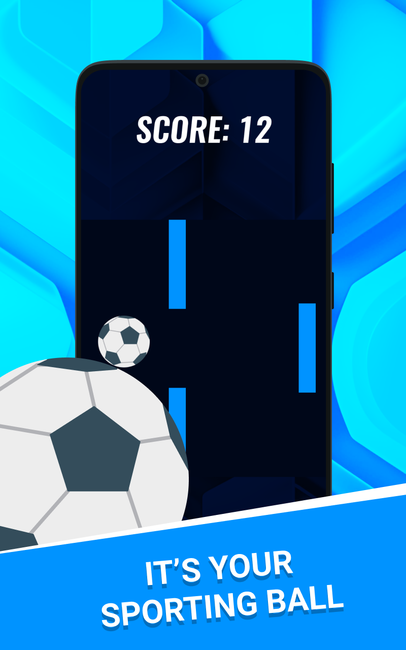 White Sporting Ball Game Screenshot