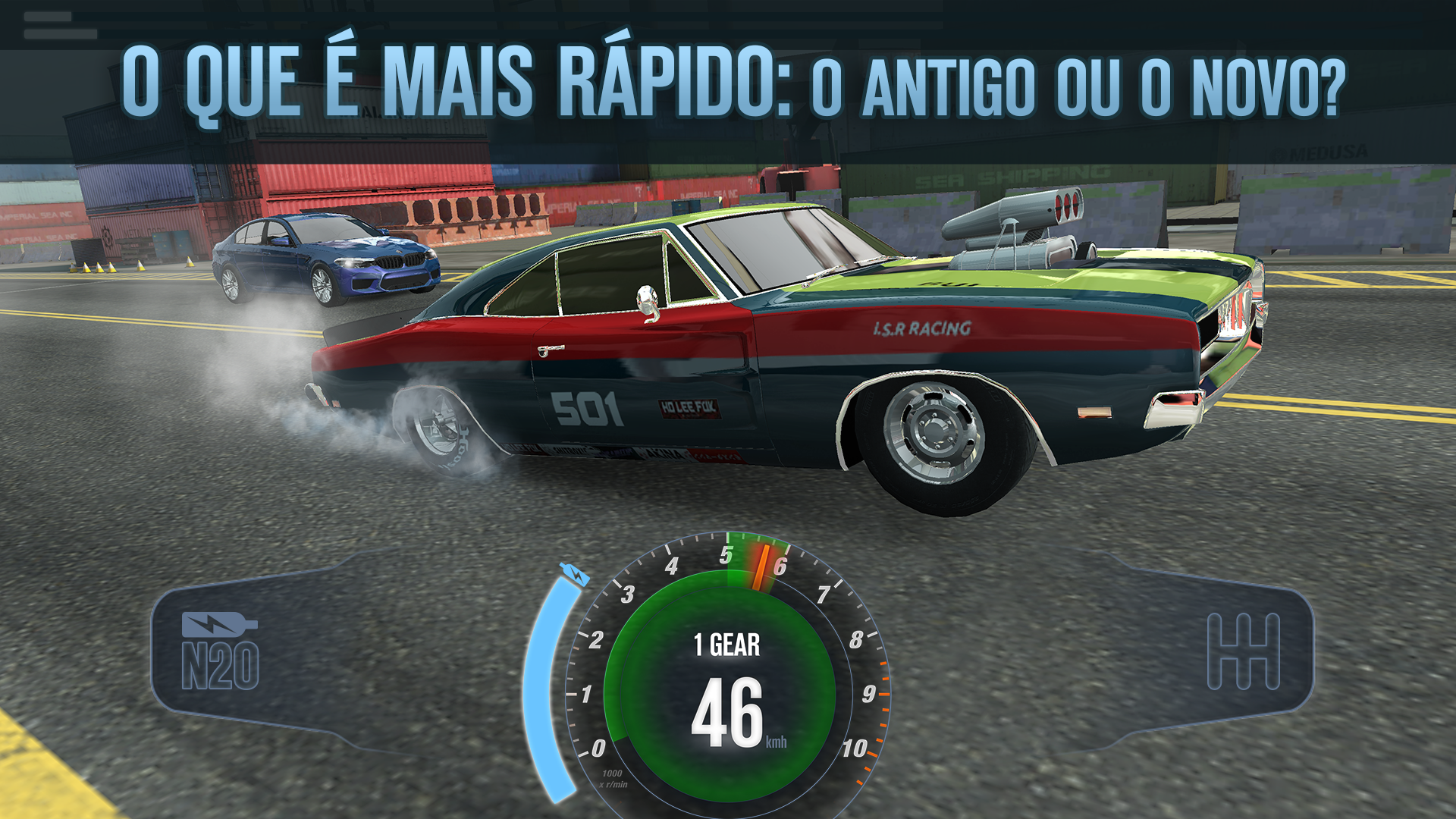 Captura de Tela do Jogo Drag Battle 2:  Race World