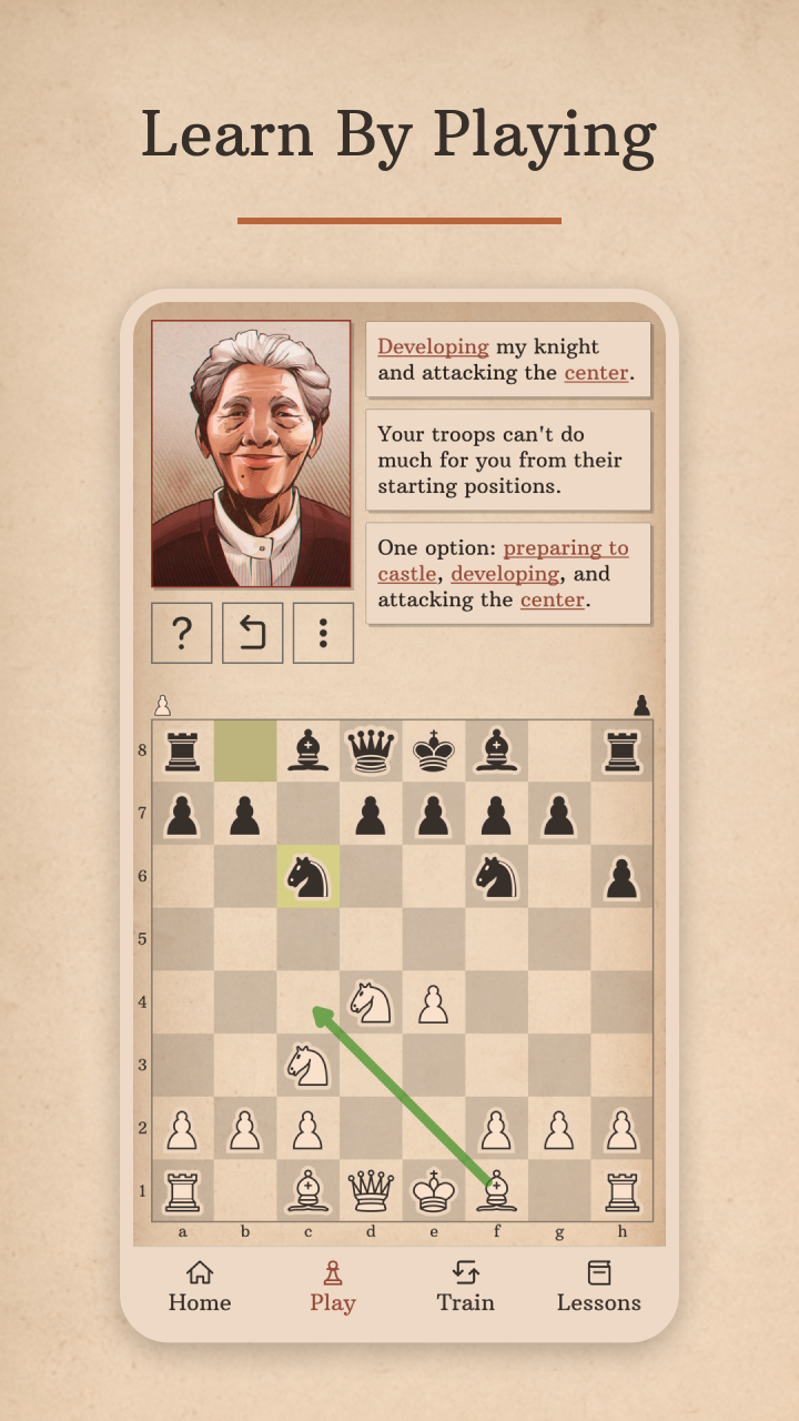 Learn Chess with Dr. Wolf Game Screenshot