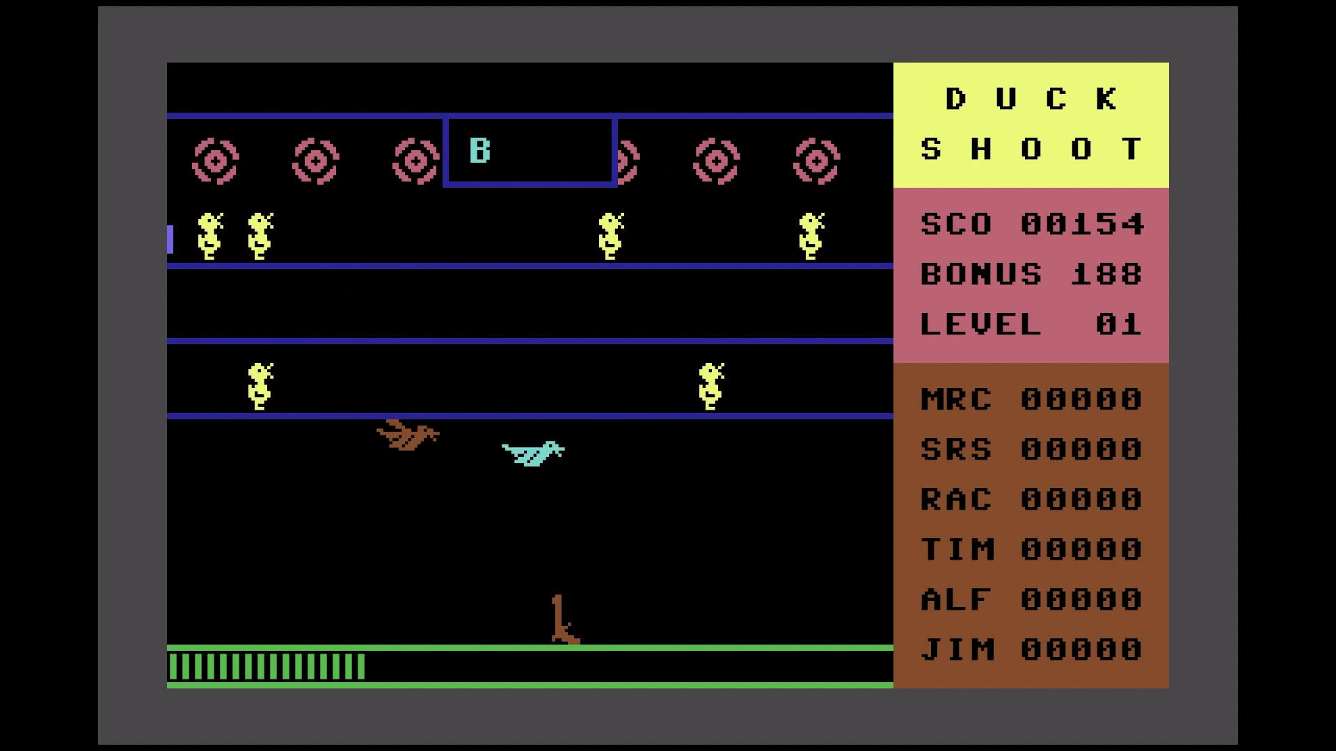 Duck Shoot (C64/VIC-20) Game Screenshot