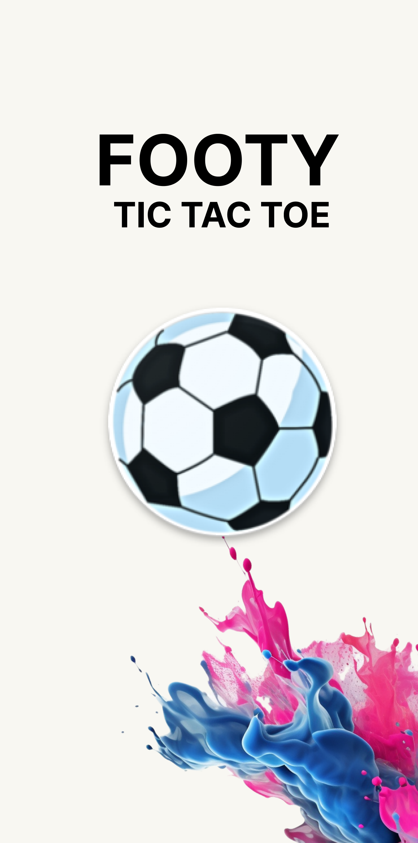 Screenshot of Footy tic tac toe