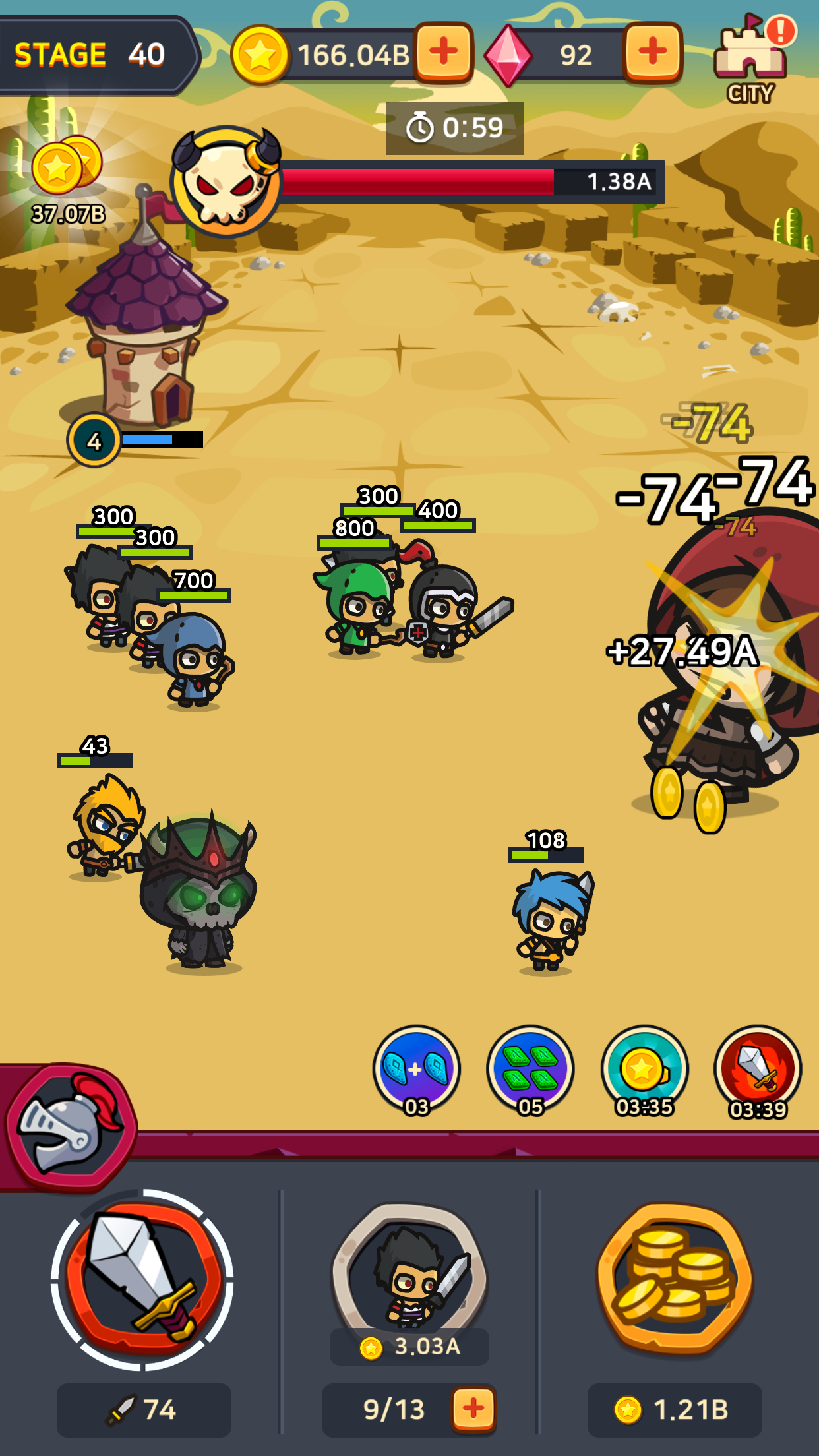 Merge Battle Heroes Game Screenshot