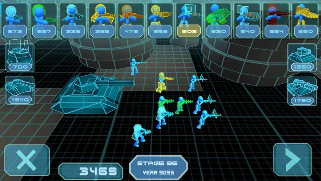 Stickman Simulator: Neon Tank screenshot game