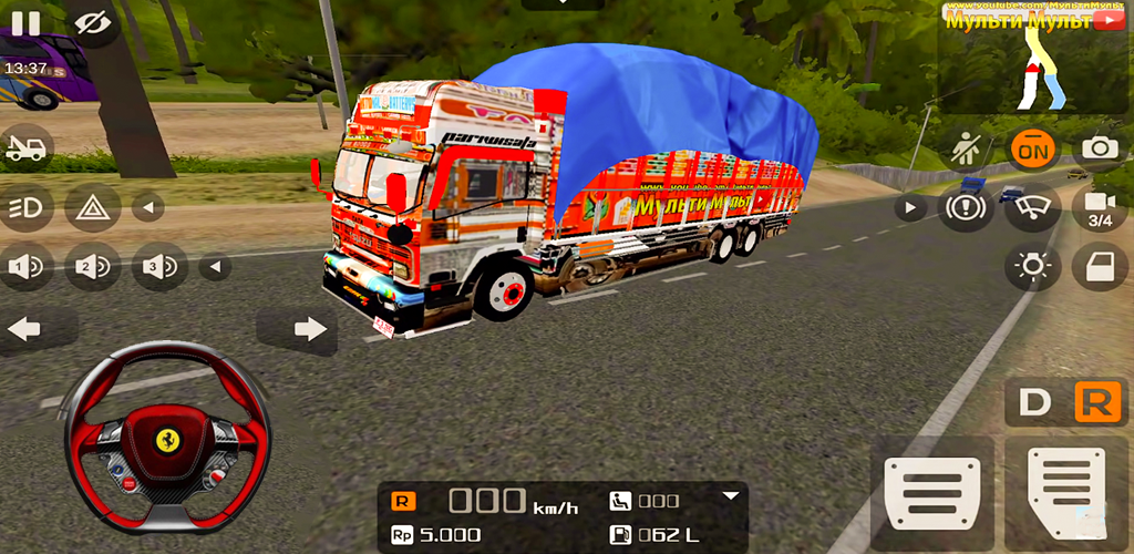 Banner of Indian Cargo Modern Truck Game 