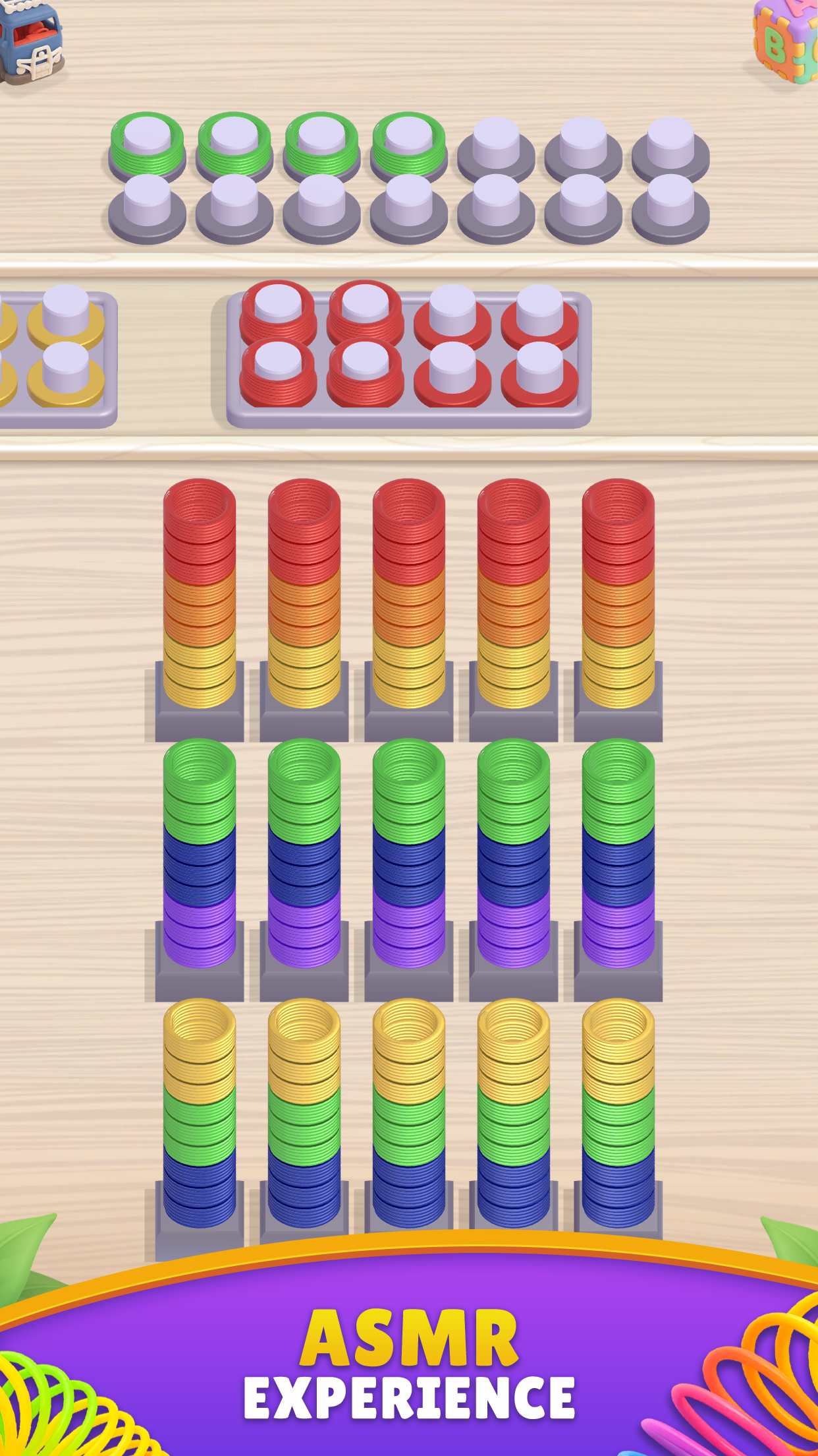 Slinky Sort Game Screenshot