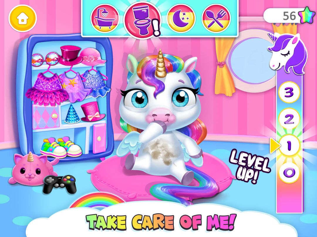 Screenshot of My Baby Unicorn - Pony Care