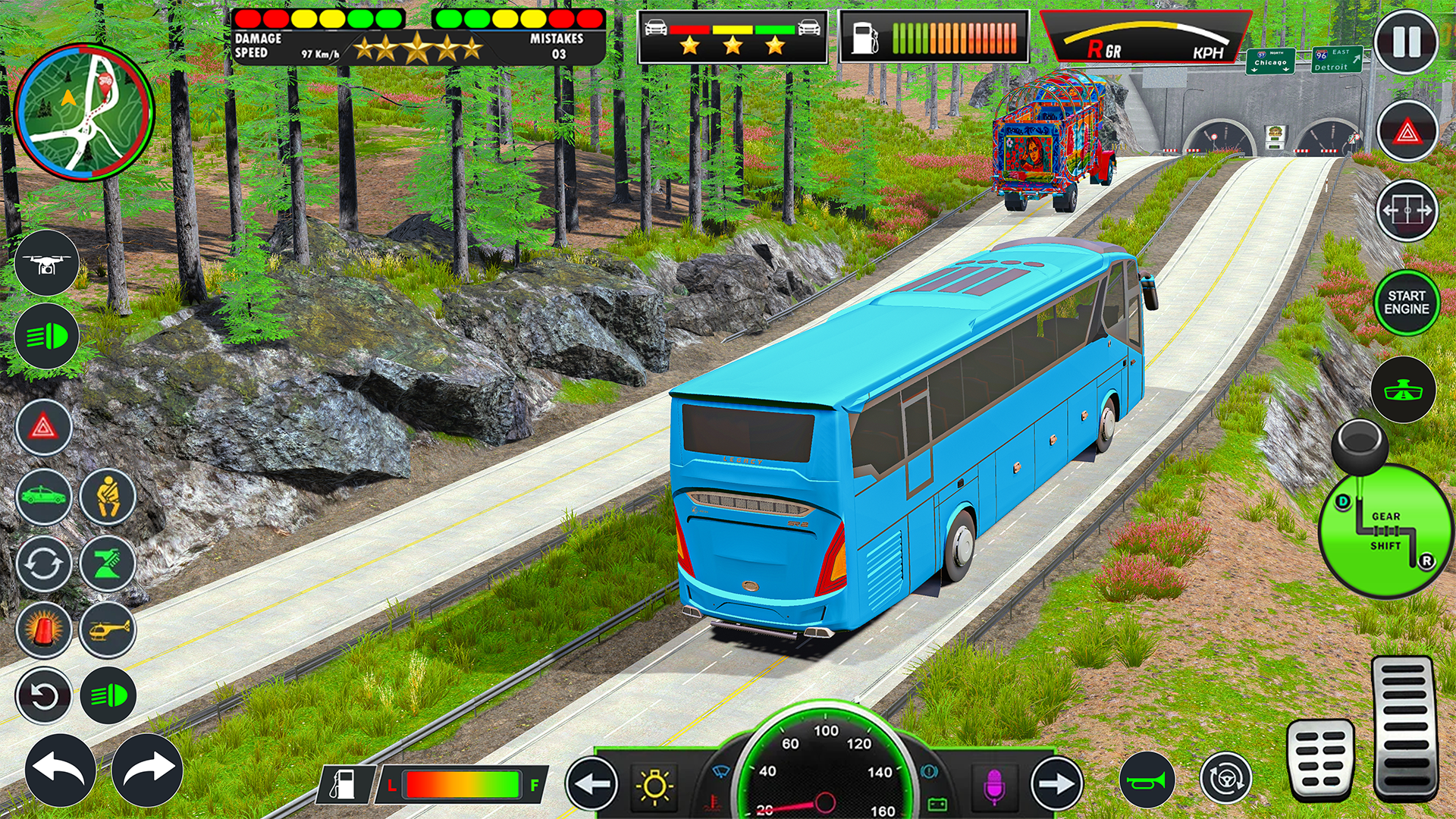 Bus Driving Simulator Bus Gameのキャプチャ