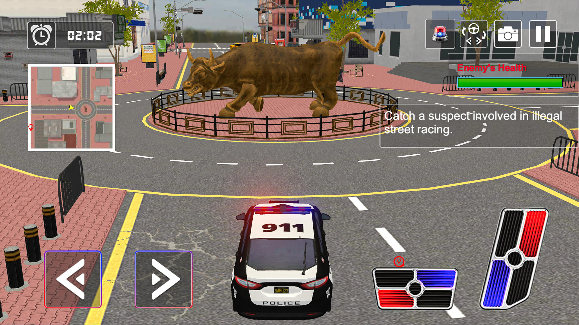 City Police Car Cop Chase Game Game Screenshot