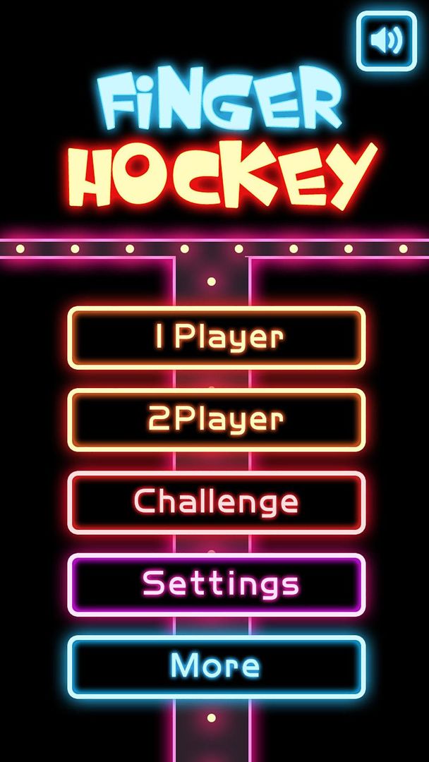 Finger Glow Hockey 게임 스크린 샷