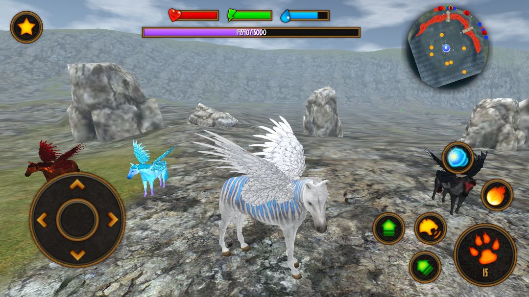 Screenshot of Clan of Pegasus - Flying Horse