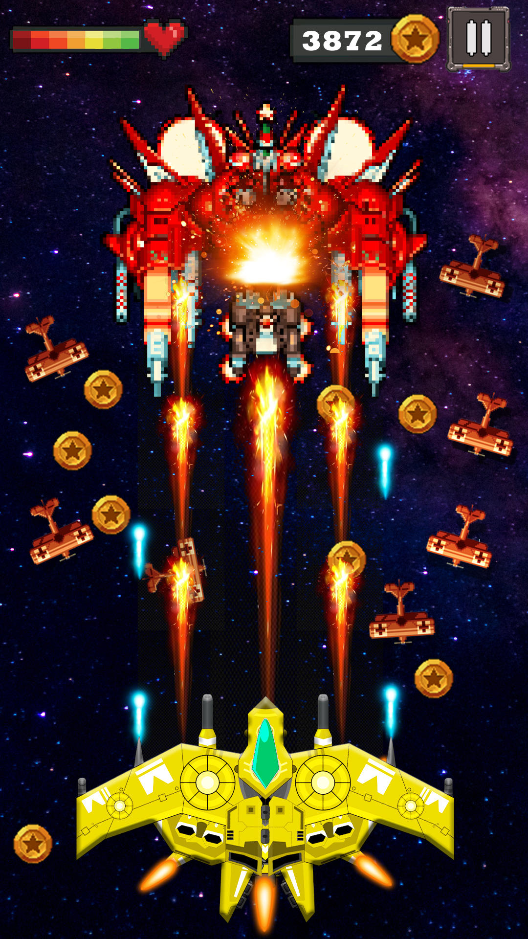 Galaxy Airplane Shooting Games ภาพหน้าจอเกม