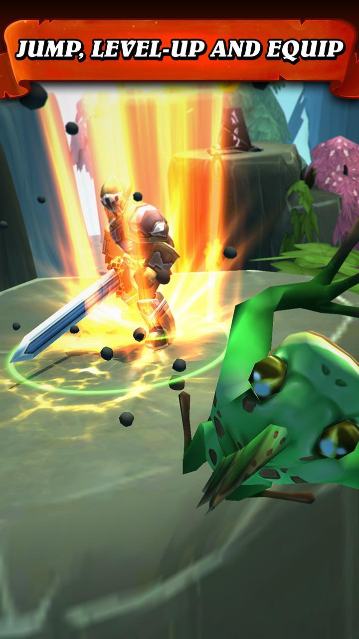 Cuplikan Layar Game Jump Warrior: Nonstop RPG