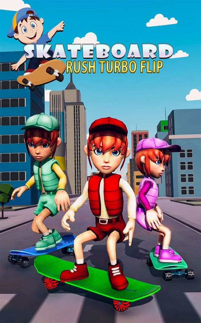Turbo Skateboard Flip Stars Skater Rush ภาพหน้าจอเกม