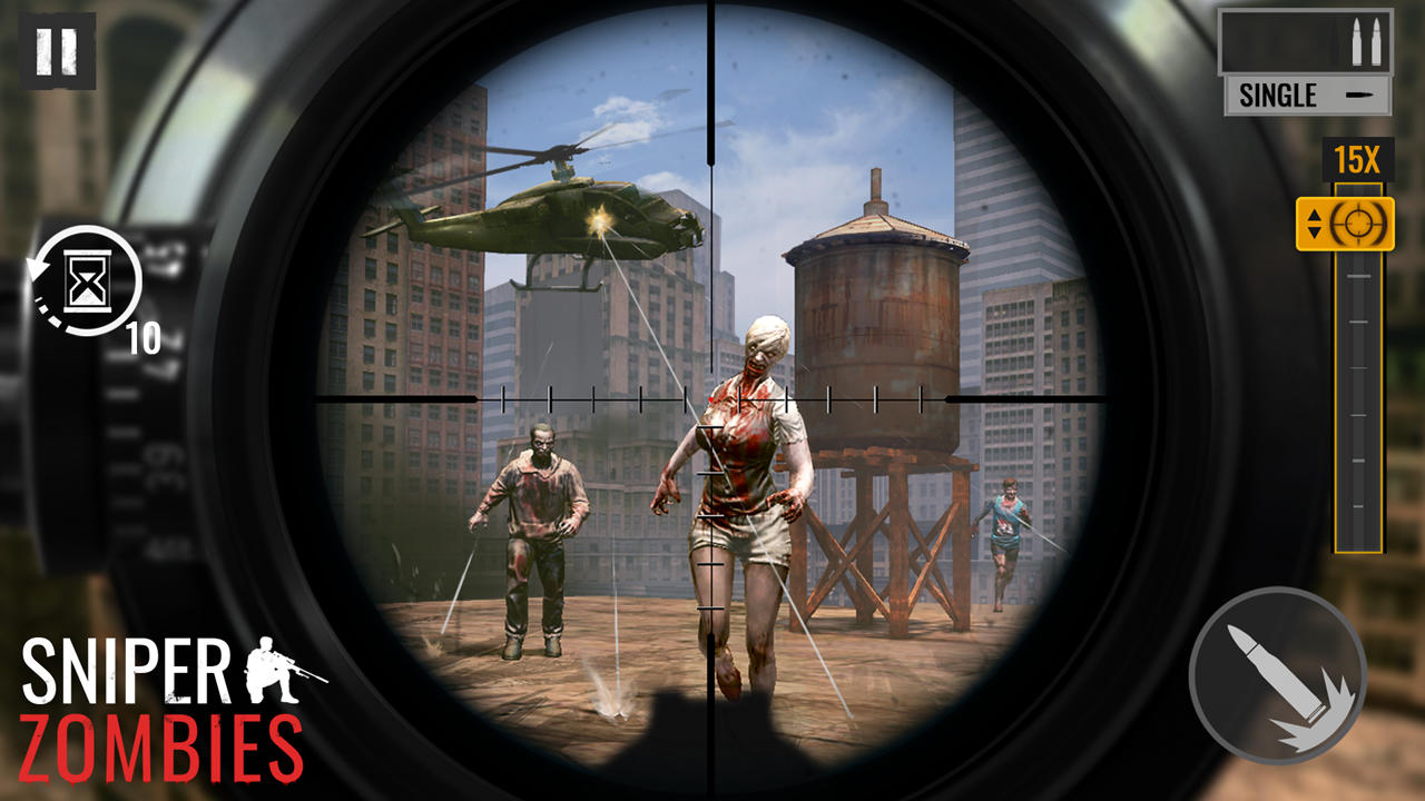 Screenshot 1 of Zombie bắn tỉa: Trò chơi ngoại tuyến 1.60.8