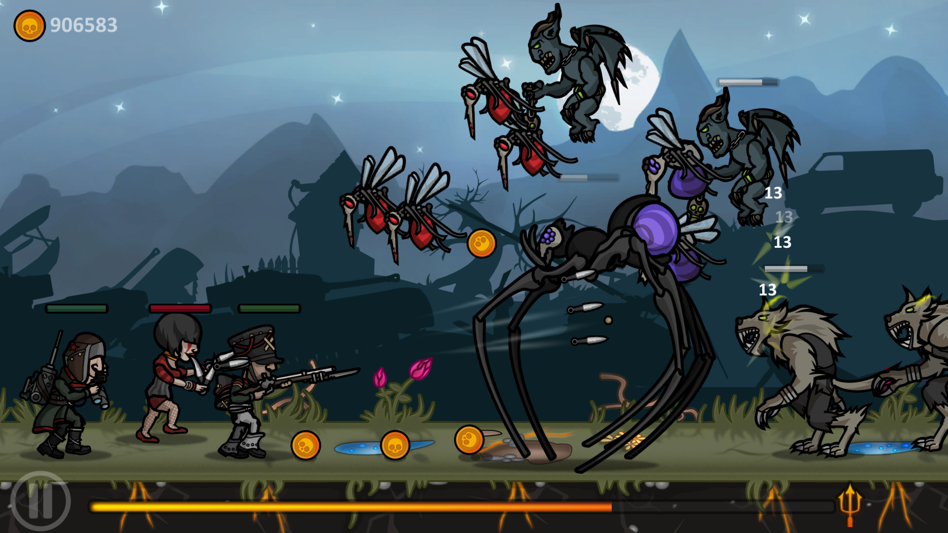 Cuplikan Layar Game Heroes vs Devil