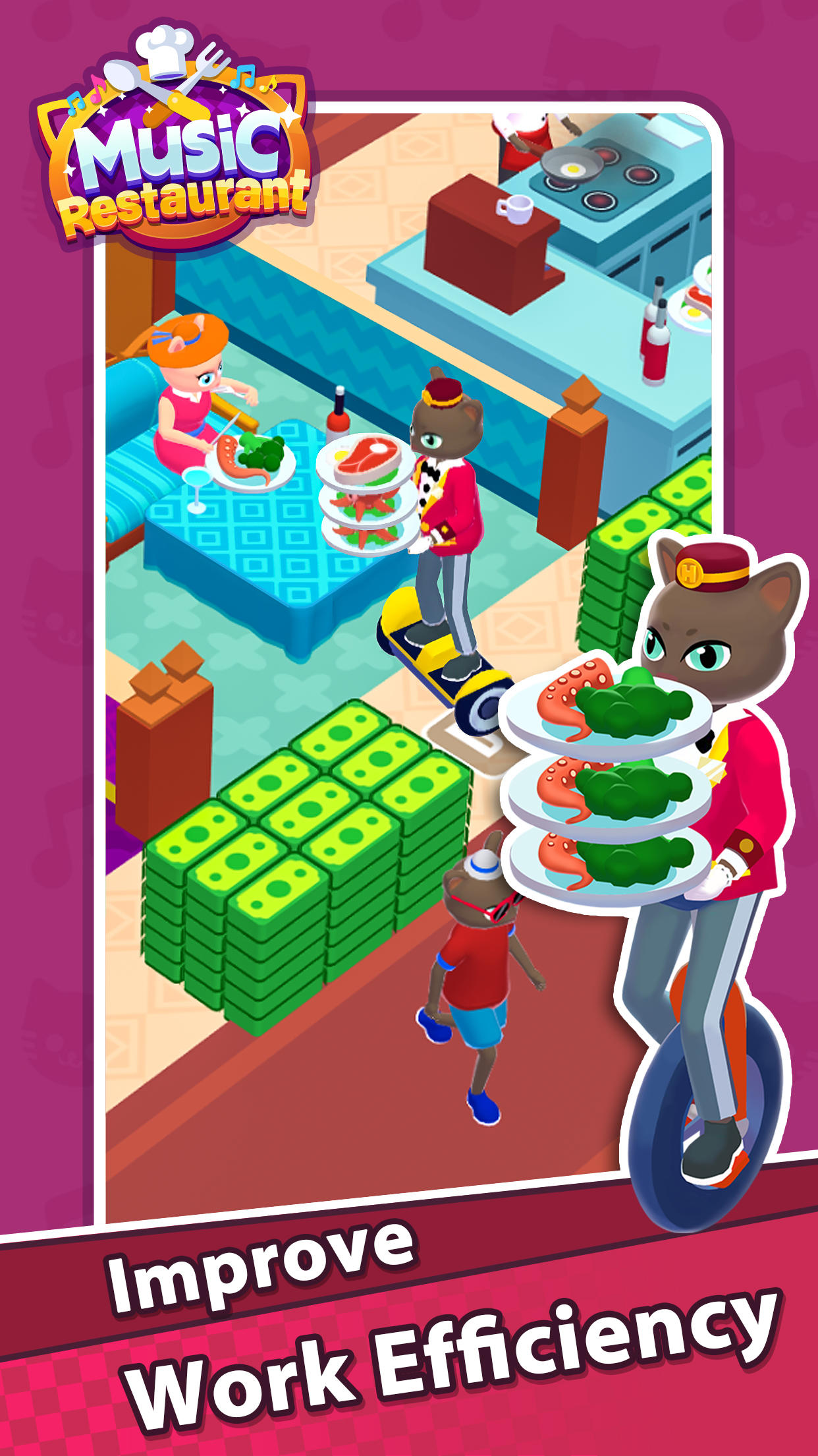 Madness Restaurant Idle Tycoon Game Screenshot