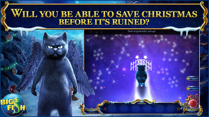Screenshot of Christmas Stories: Puss in Boots - A Magical Hidden Object Game (Full)