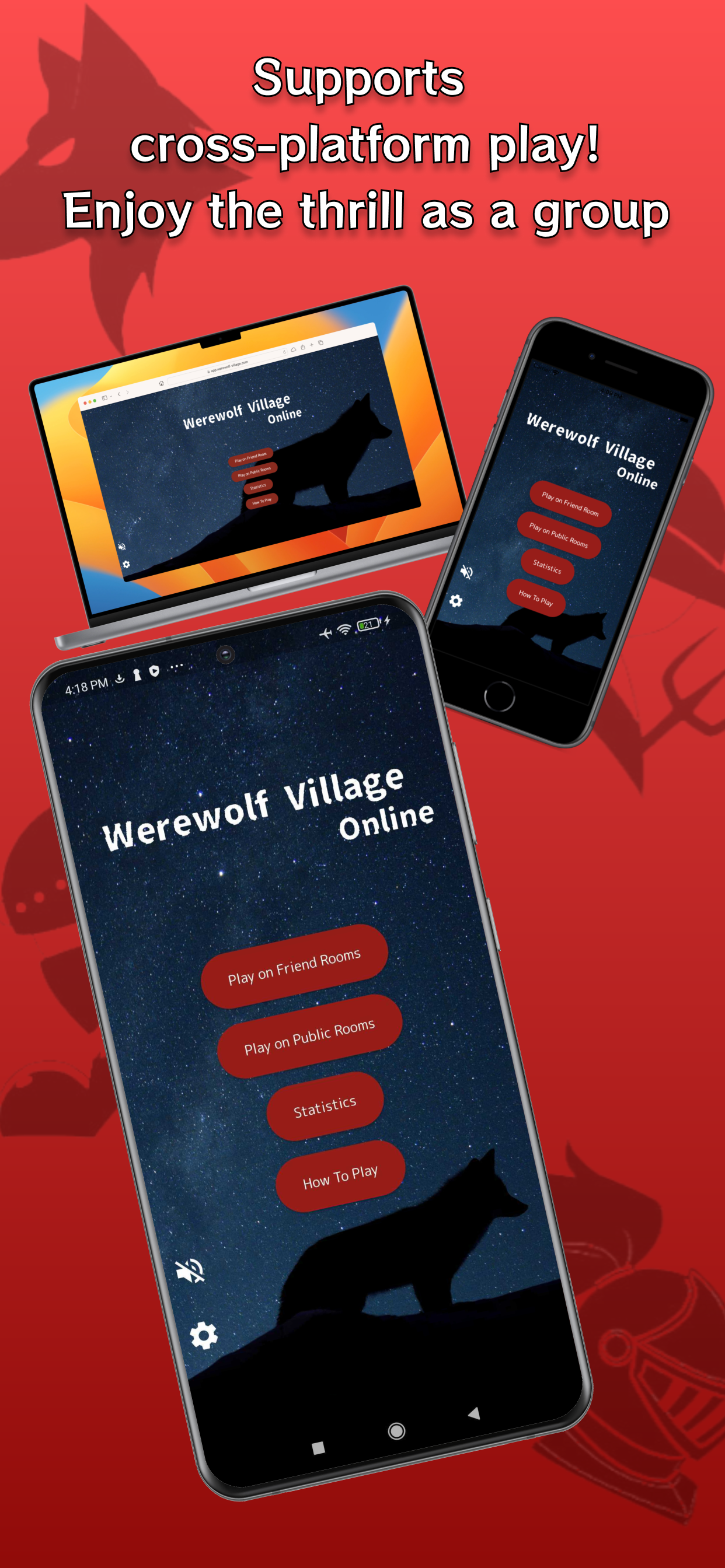 Screenshot of Werewolf Village Online