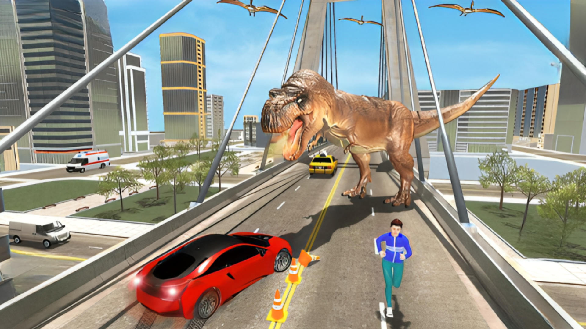 Dino Run 3D - Dinosaur Race (The Jurassic Giant Rush) - Gaming