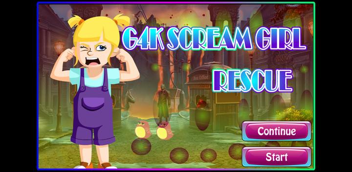 Banner of Kavi Escape Game 490 Scream Girl Rescue Game 