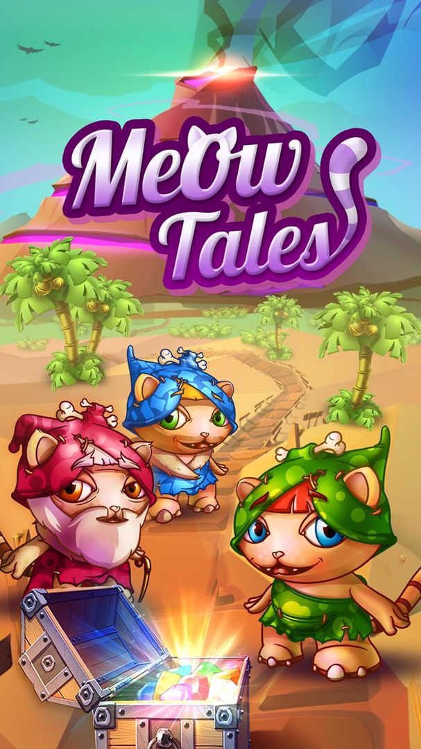 Meow Tales Jewel Match 3 Mania 게임 스크린 샷