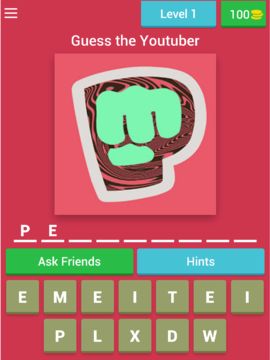 Guess the Youtuber Game Screenshot