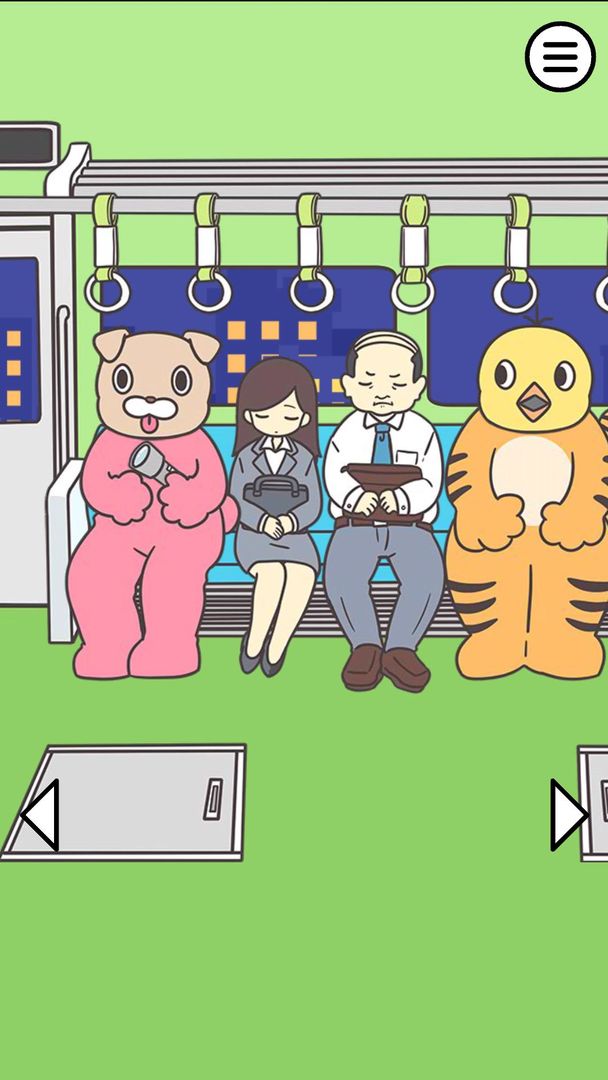 電車で絶対座るマン -脱出ゲーム screenshot game