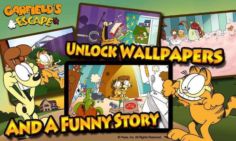 Скриншот игры 加菲猫大逃亡 进阶版