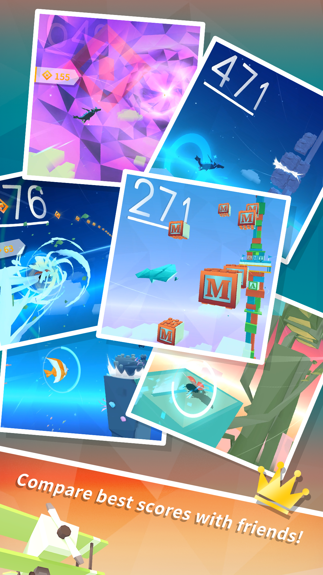 Sky Surfing Game Screenshot