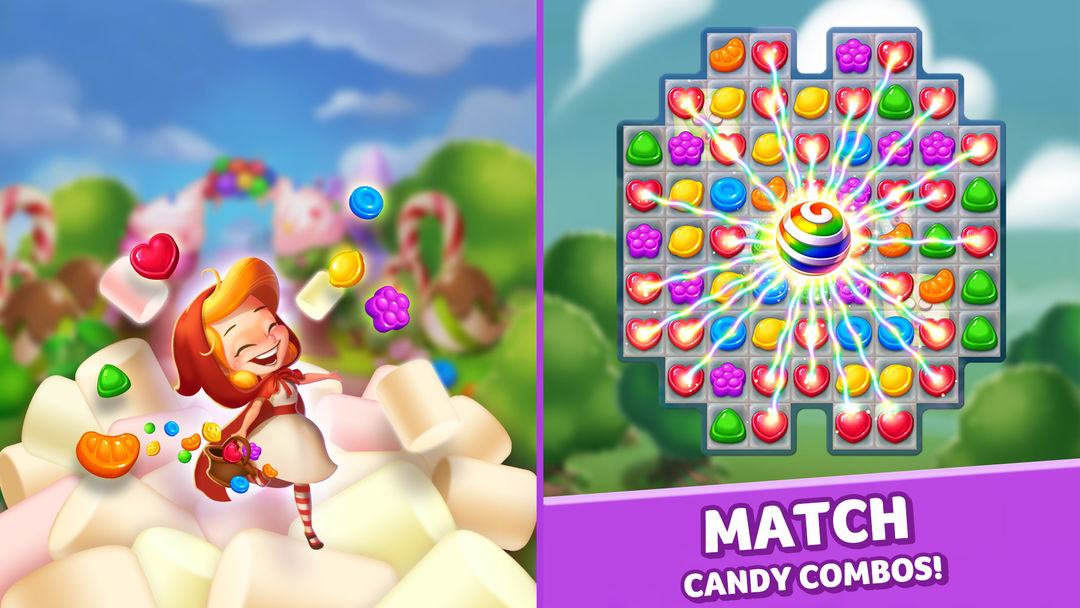 Lollipop & Marshmallow Match3 ภาพหน้าจอเกม