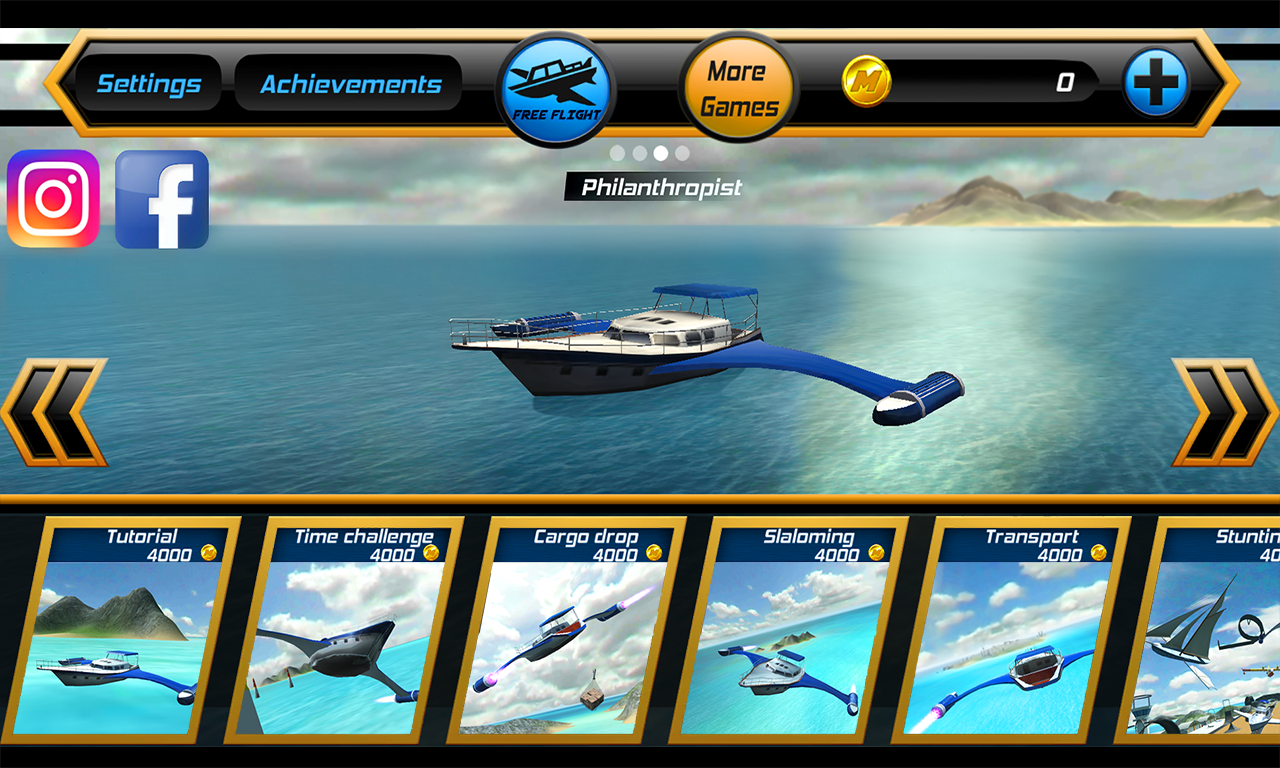 Screenshot 1 of Permainan Terbang: Kapal Pesiar 3D 1.7