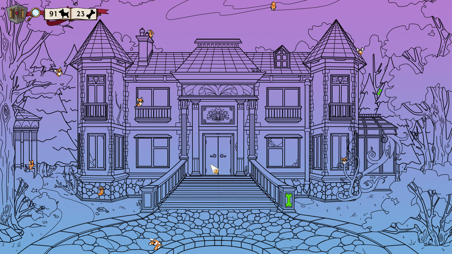 Screenshot of Hidden Corgi Mansion
