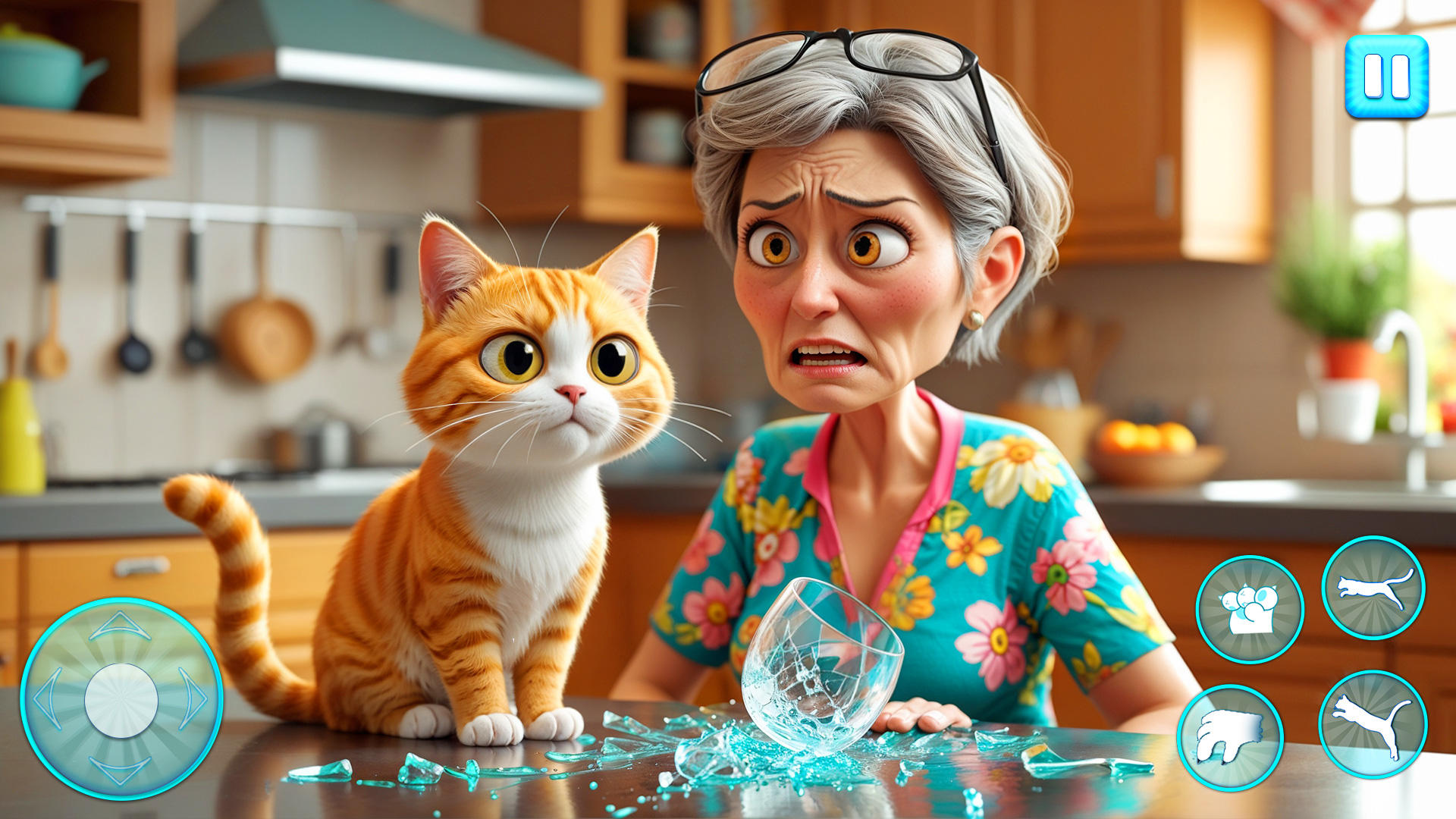 Angry Gran Vs Pet Cat Sim Game Game Screenshot