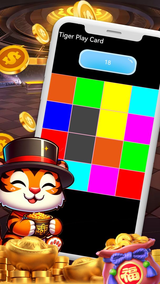 Tiger Play Card screenshot game