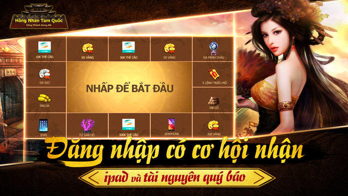 Hồng Nhan Tam Quốc Game Screenshot