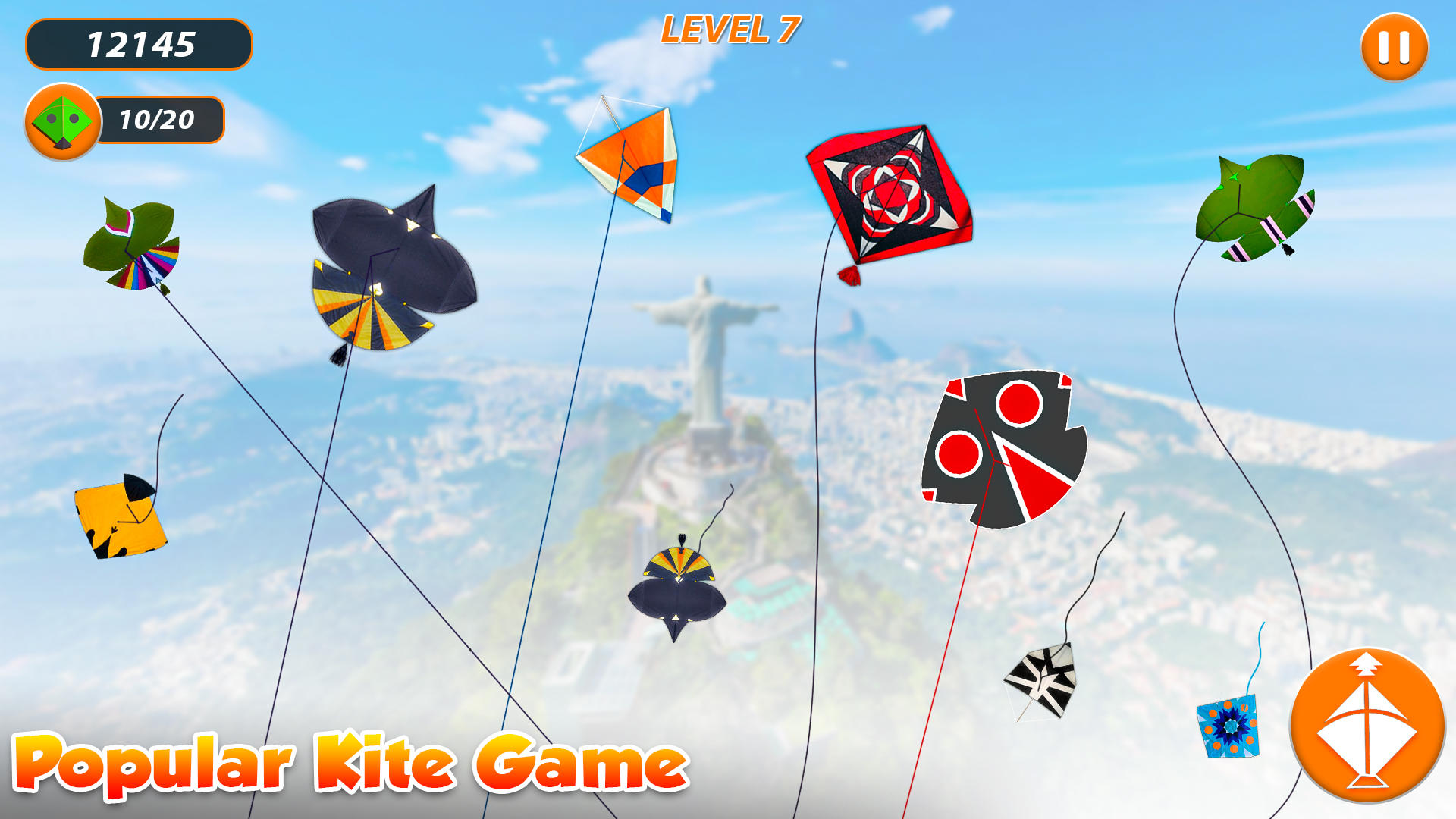 Captura de Tela do Jogo Kite Sim: Kite Flying Games