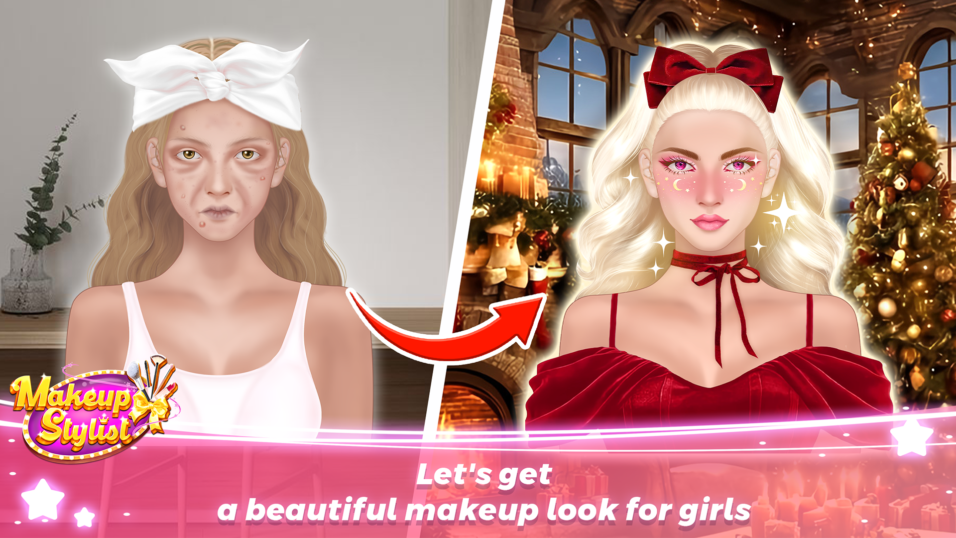 Captura de Tela do Jogo Makeup - DIY Stylish Makeover