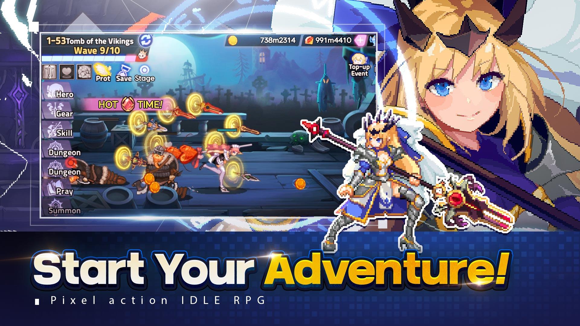 Screenshot of Magic Spear Idle RPG