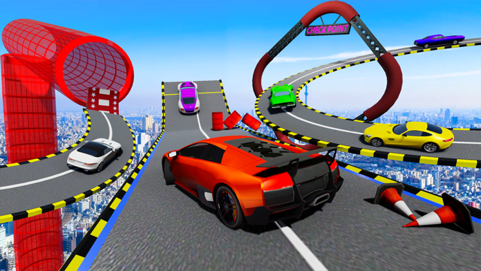 Mega Ramp Car Jumping Stunt Games, Car Crash Games 3D, Crash